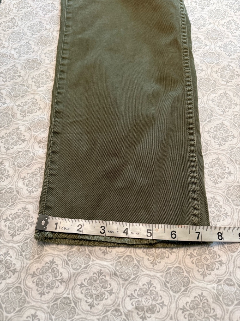Madewell The Slim Straight Utility Pant Faded Ivy Size 30 - Picture 16 of 16